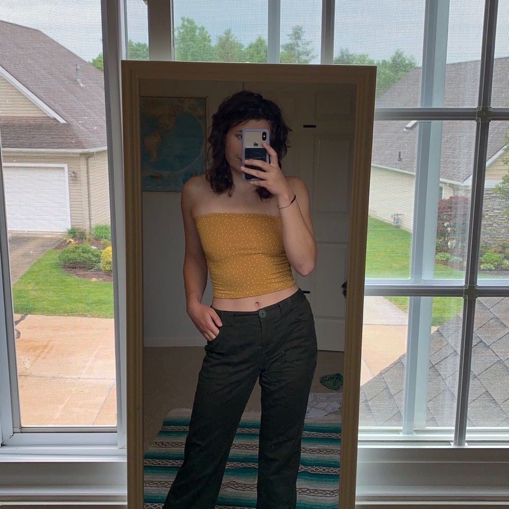 American Eagle, Reversible, Yellow Tube Top